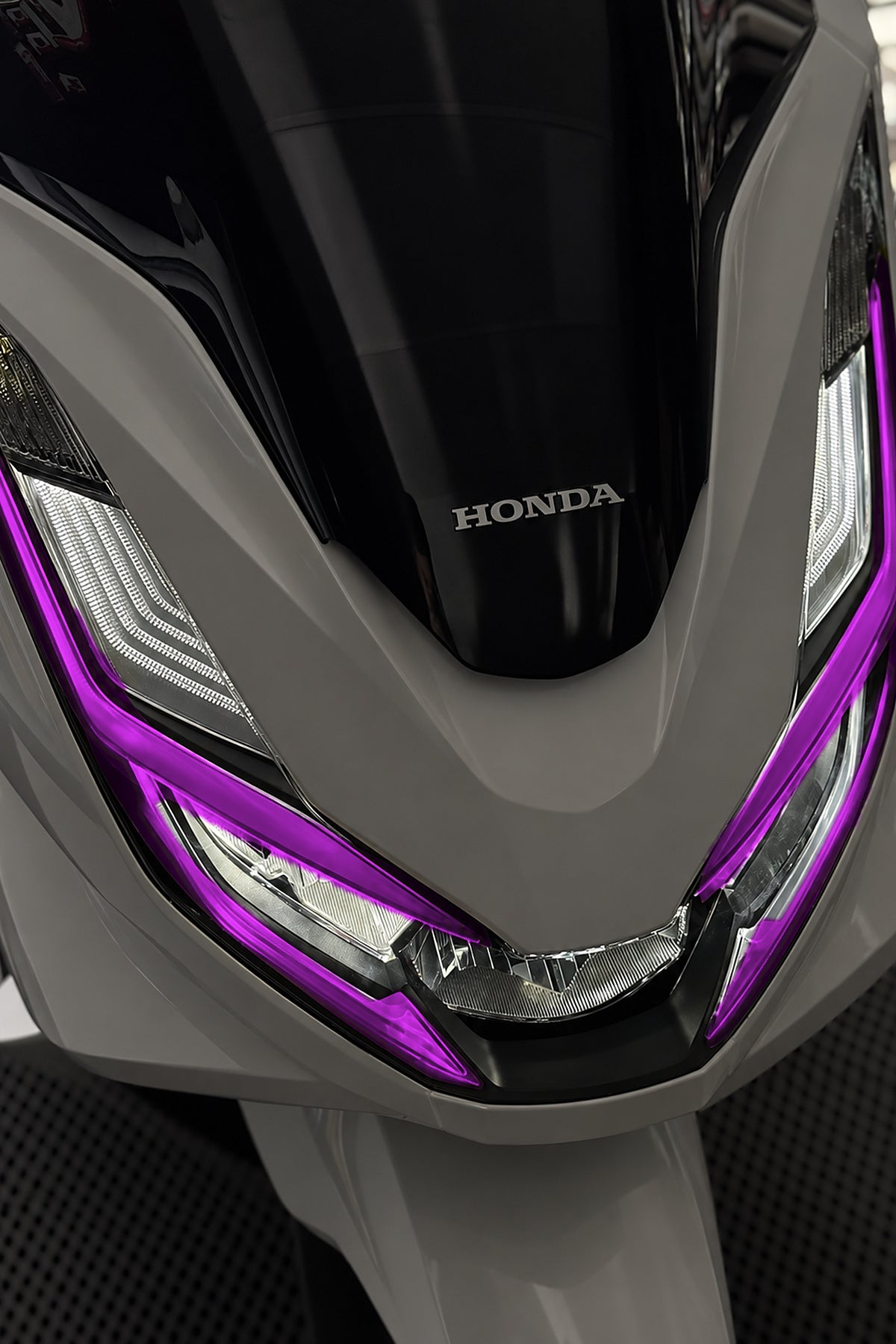 Honda PCX İnce Kesim Far Filmi Far Tasarım Sticker Etiket (2021-2022-2023-2024 Uyumlu)