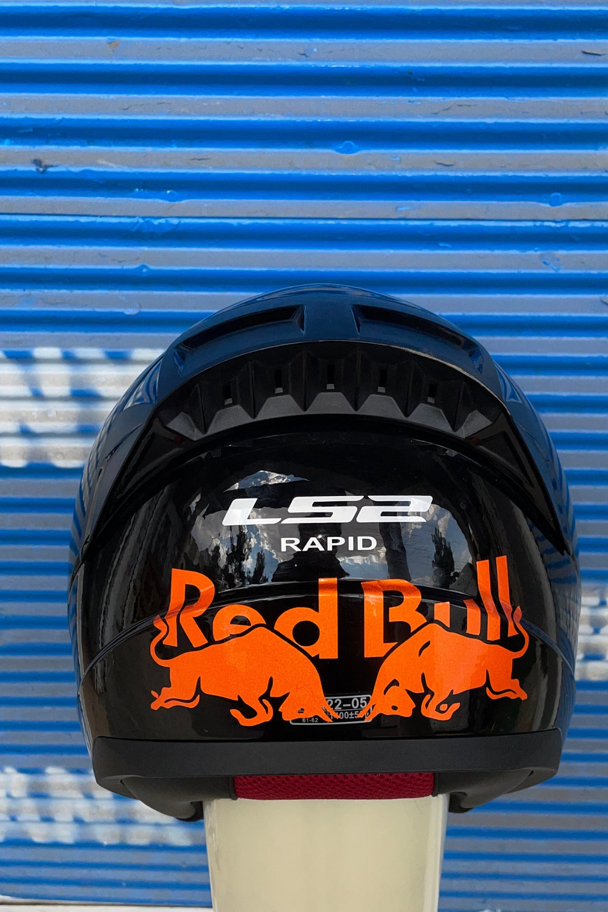 Motor-Araba-Kask için Reflektörlü Gece Parlayan Turuncu Boğa-Enerji Sticker Etiket 15CMx6CM (1 Adet)