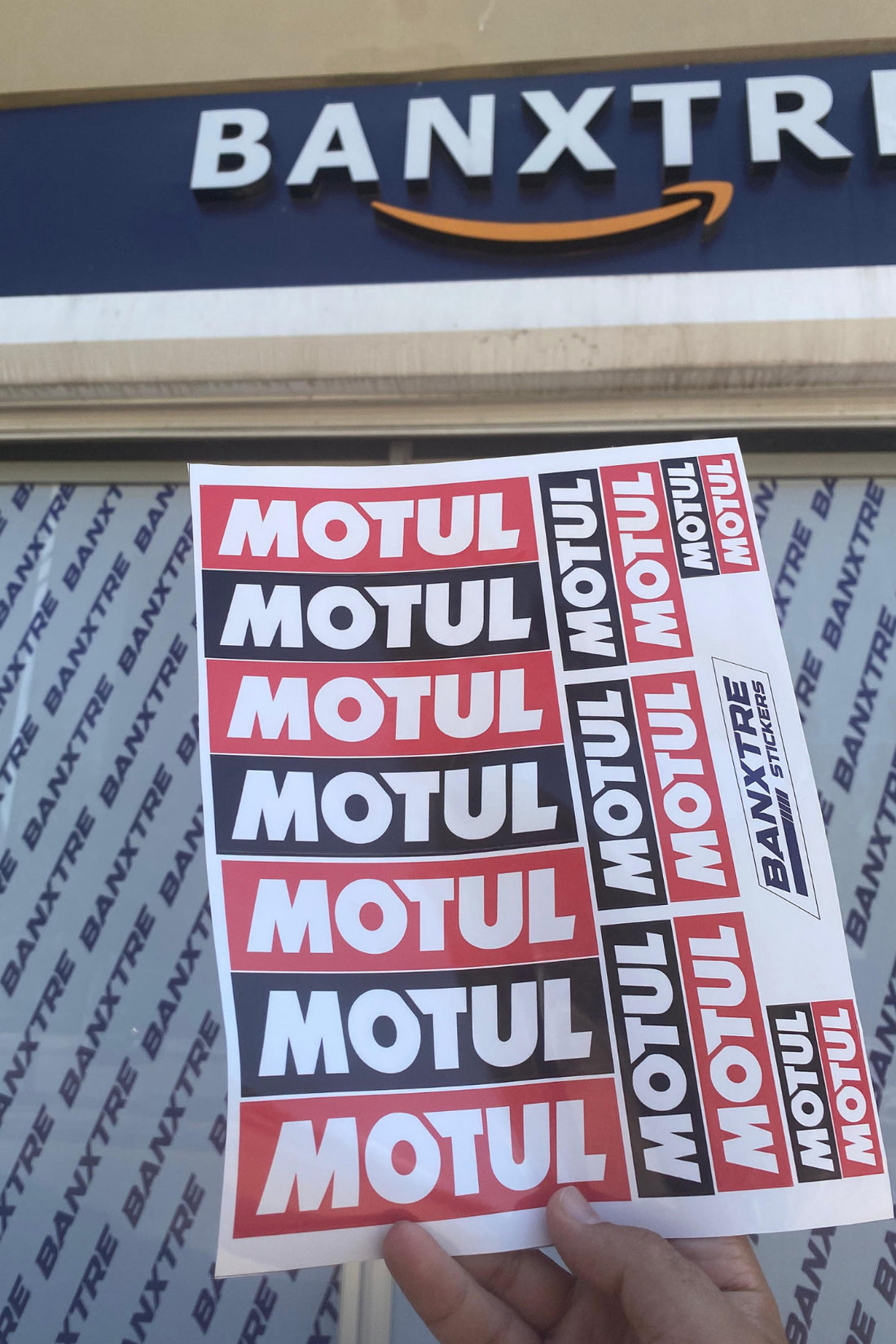 Motor ve Araba için Kırmızı-Siyah Motul Sticker Seti 17 Parça