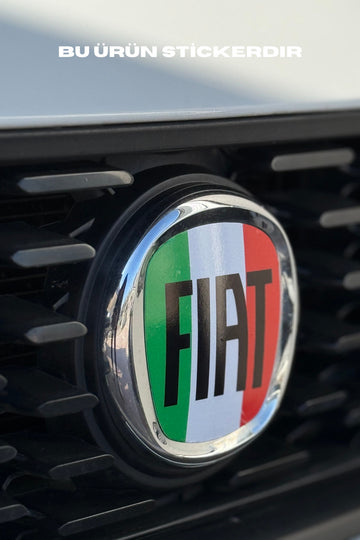 Fiat Egea için Ön-Arka Logo Sticker Seti