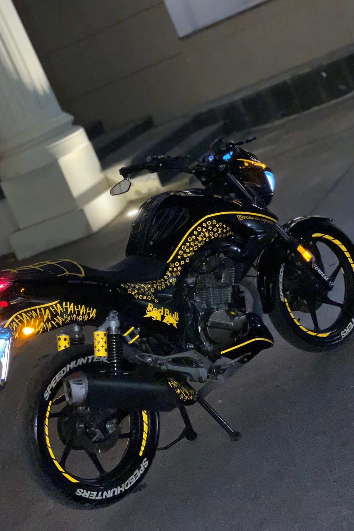Reflektif Gece Parlayan Jant Şeridi Motor için Reflektif Parlayan Jant Şeridi 8 Parça