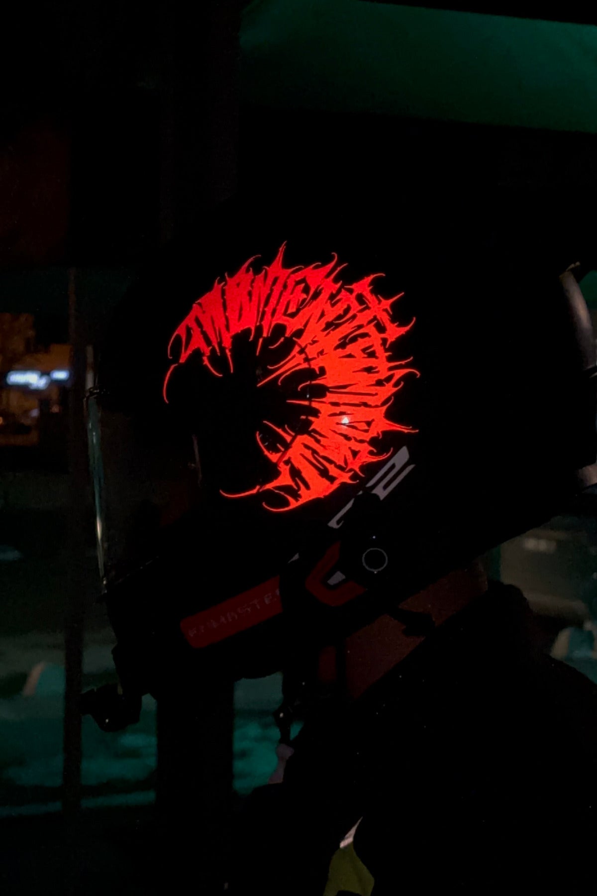 Motosiklet Kaskı için Tribal Gotik REFLEKTÖR Kırmızı Sticker Etiket