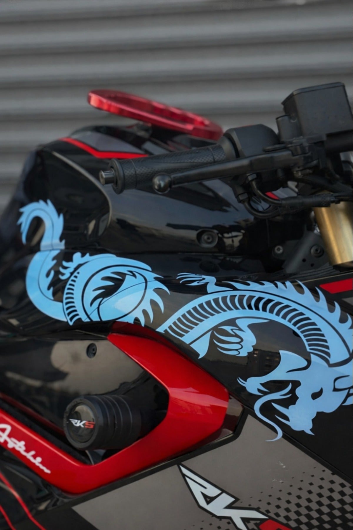RKS SRK125 için Tam Uyumlu Ejder Desenli Sticker Seti