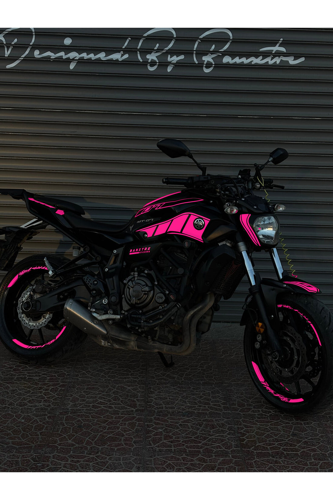 Yamaha MT-07 için Komple Sticker Seti (2014-2017) (Sağ ve Sol )