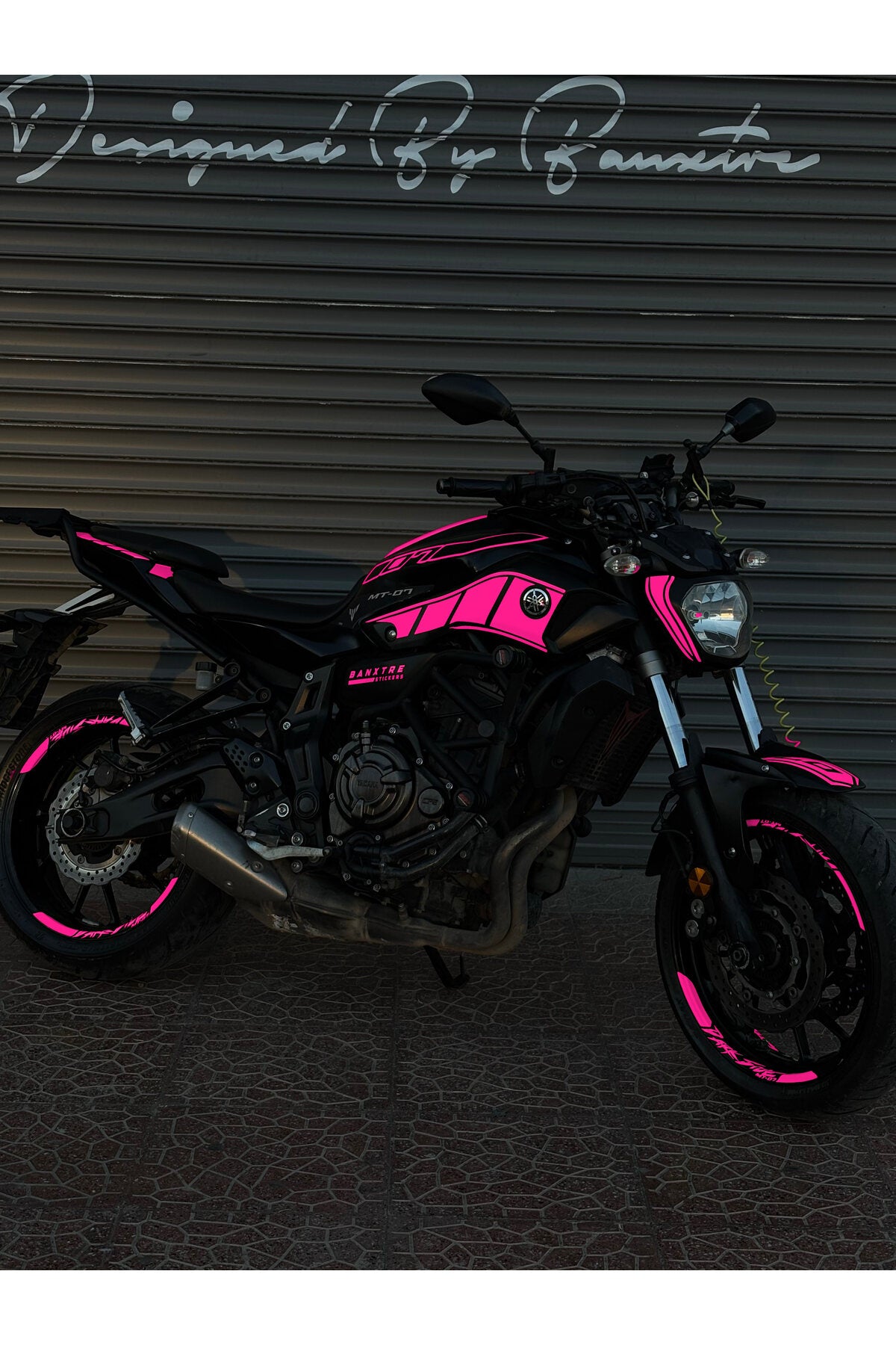 Yamaha MT-07 için Komple Sticker Seti (2014-2017) (Sağ ve Sol )