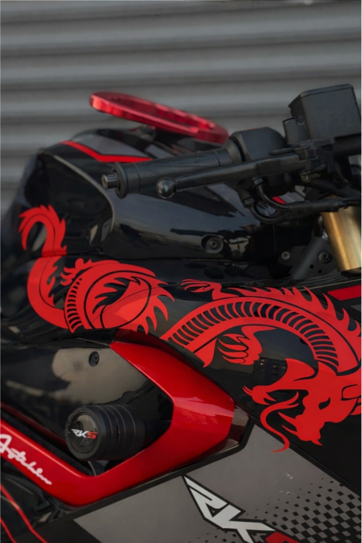 RKS SRK125 için Tam Uyumlu Ejder Desenli Sticker Seti