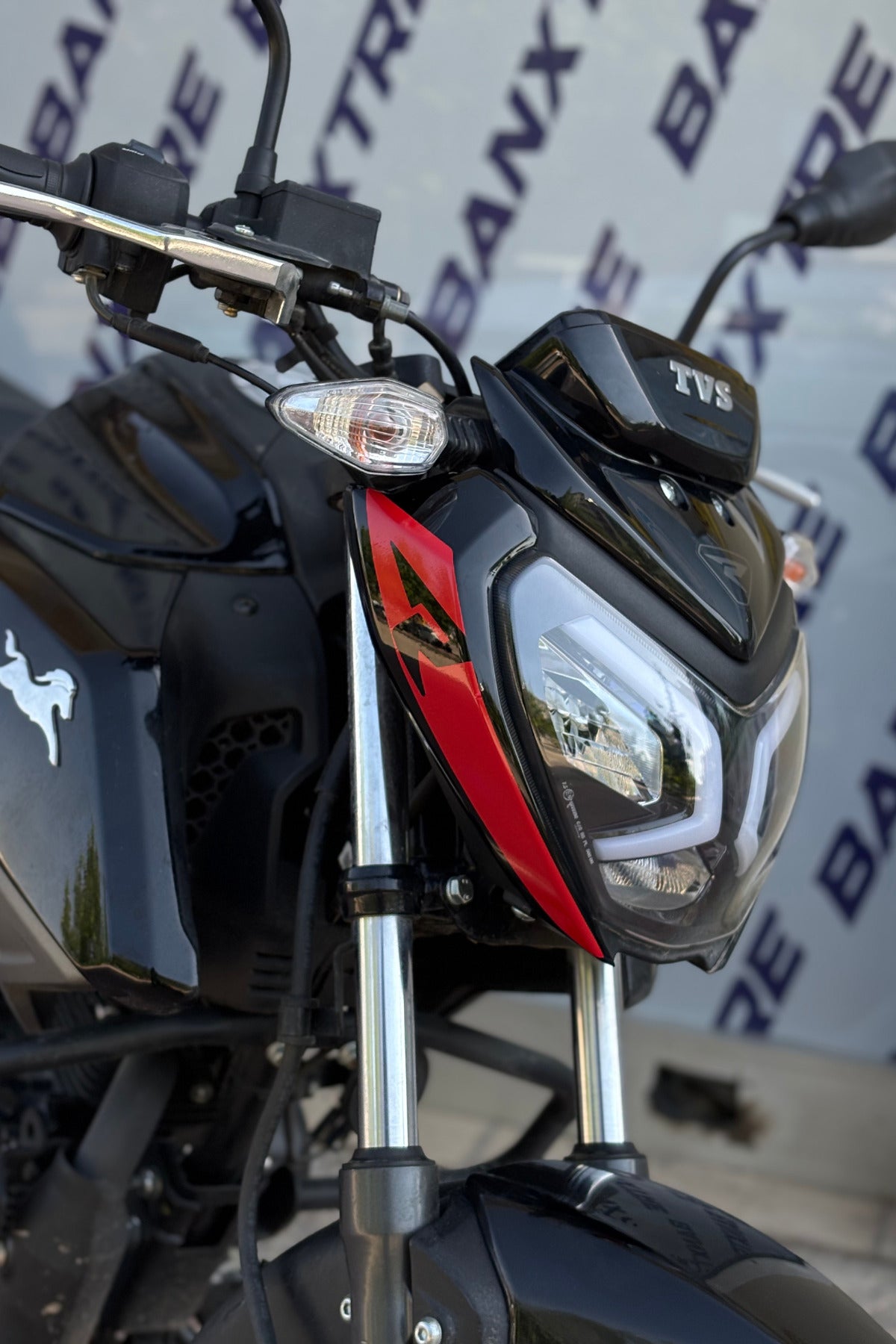 TVS Raider için R Logolu Far Kaşı Detay Sticker (2 Adet)