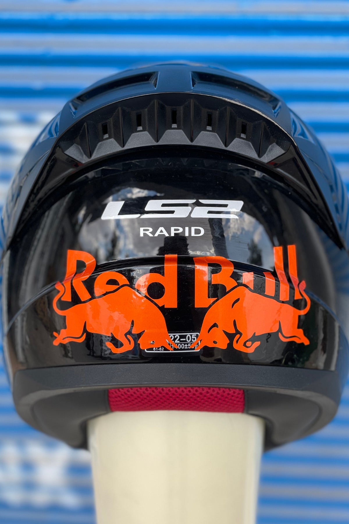 Motor-Araba-Kask için Reflektörlü Gece Parlayan Turuncu Boğa-Enerji Sticker Etiket 15CMx6CM (1 Adet)