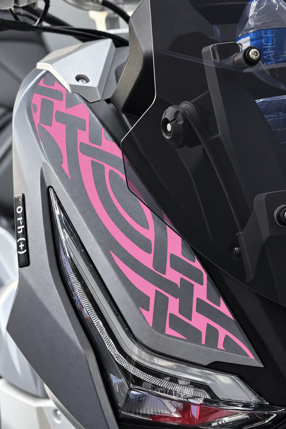 RKS Freccia Scooter için Ön Panel Tribal Desen Sticker Etiket ( 1 Adet)