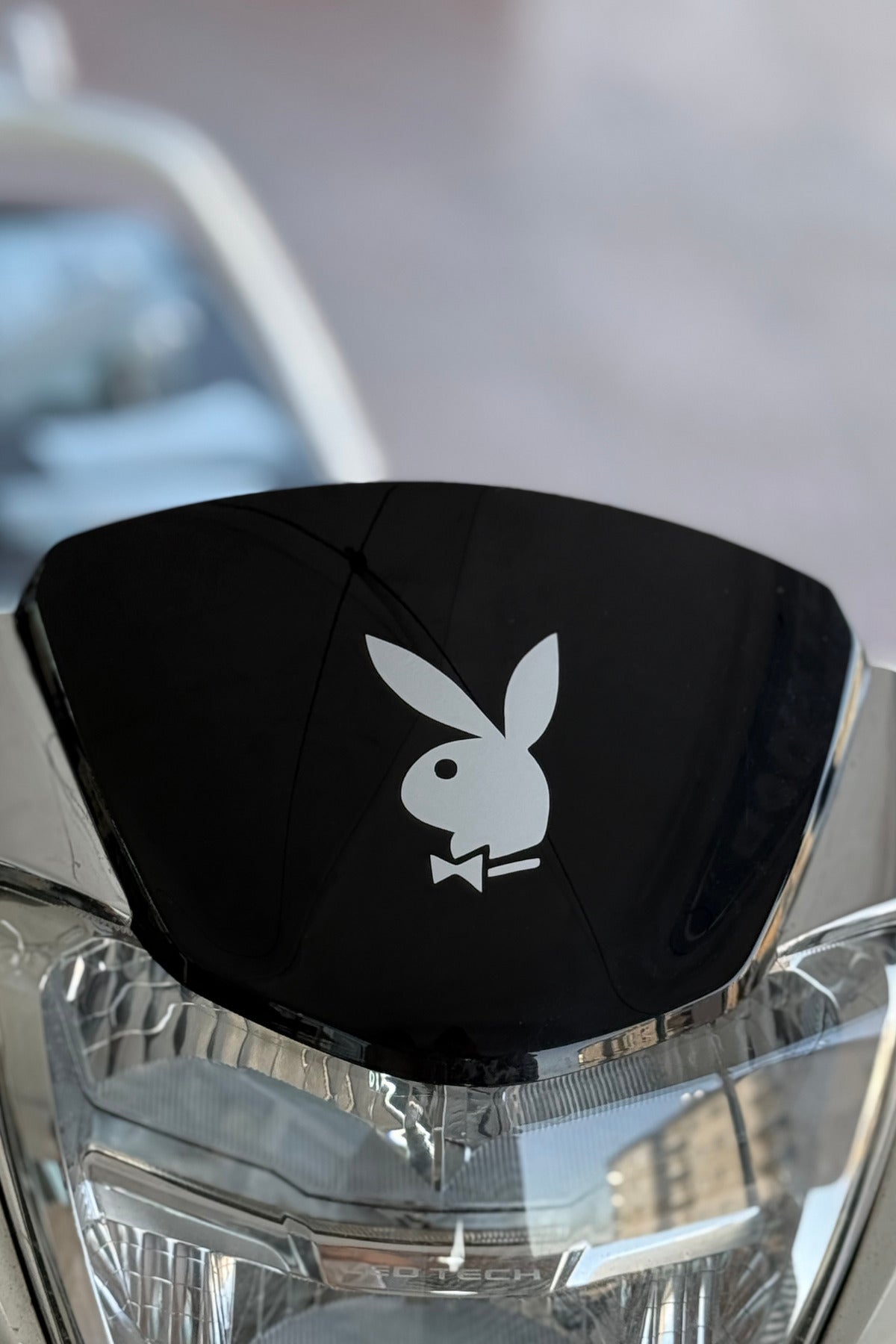 Motor-Araba-Laptop için Beyaz Playboy Sticker