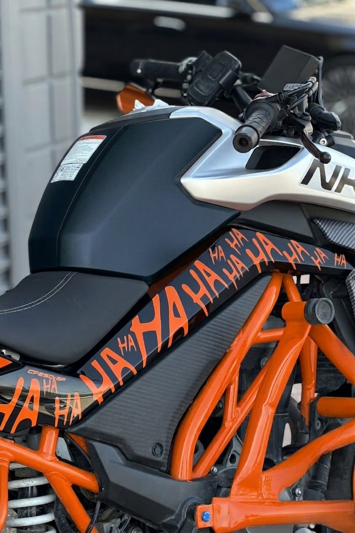 CFMOTO NK250 Tüm Yıl ve Modellere Uyumlu HA HA HA Sticker Tam Kaplama Sticker (Sağ ve Sol)