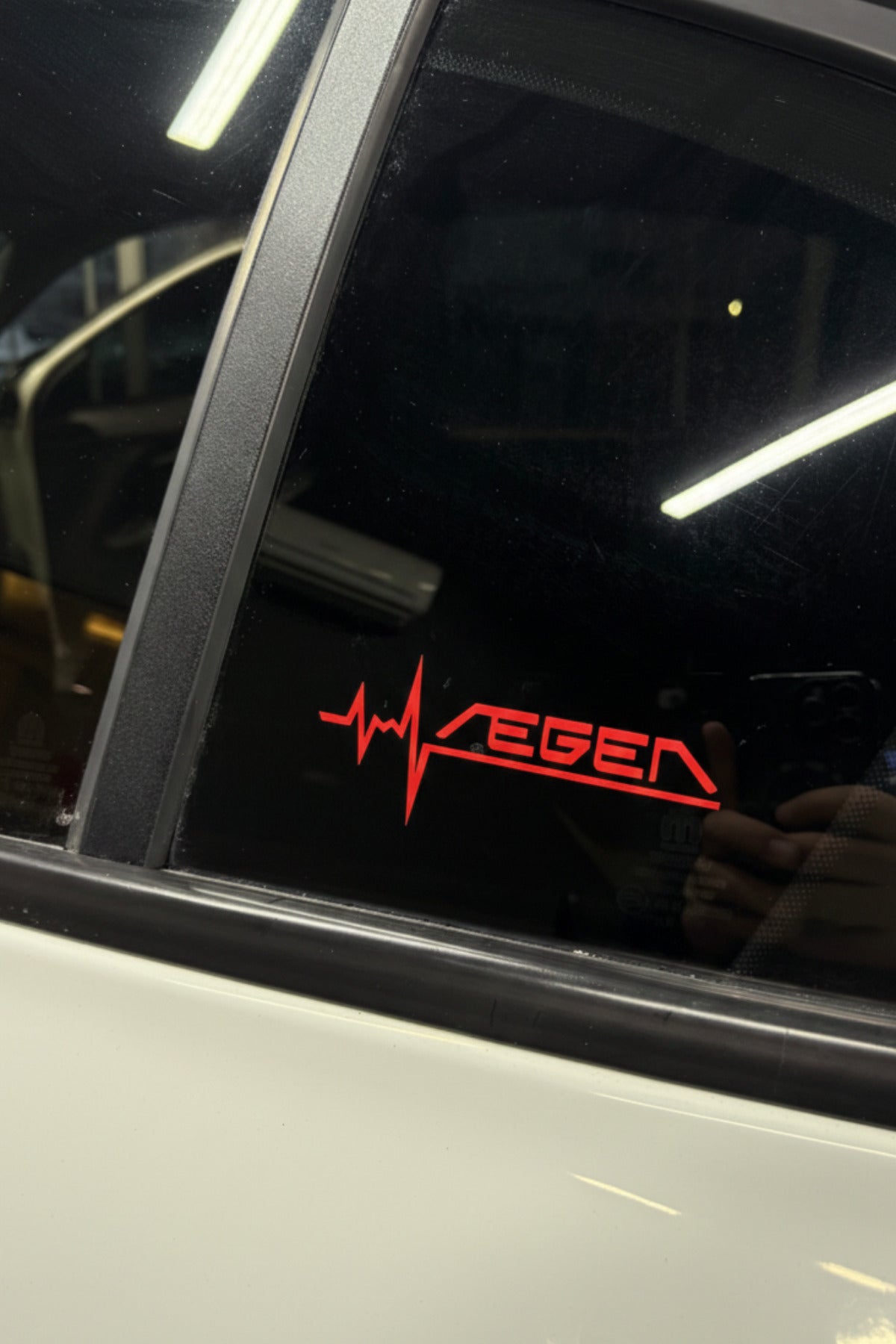 Fiat Egea için Ritim Çizgili Egea Yazı Sticker 12CM(1 Adet)