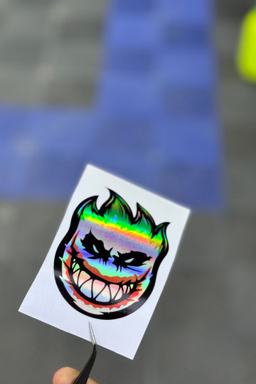 Motor-Araba-Laptop için Hologramlı joker sticker1 (7,5CMX5,5CM) 1 Adet