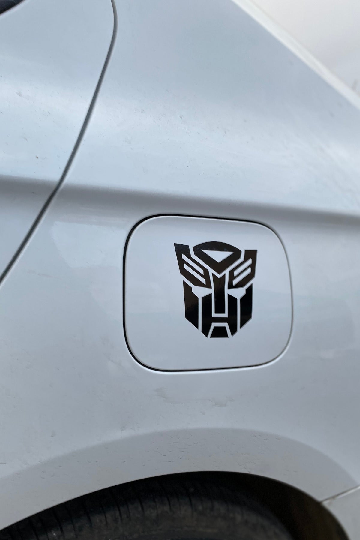 Motor ve Araba için Siyah Renk Transformers Sticker Etiket (1 Adet)
