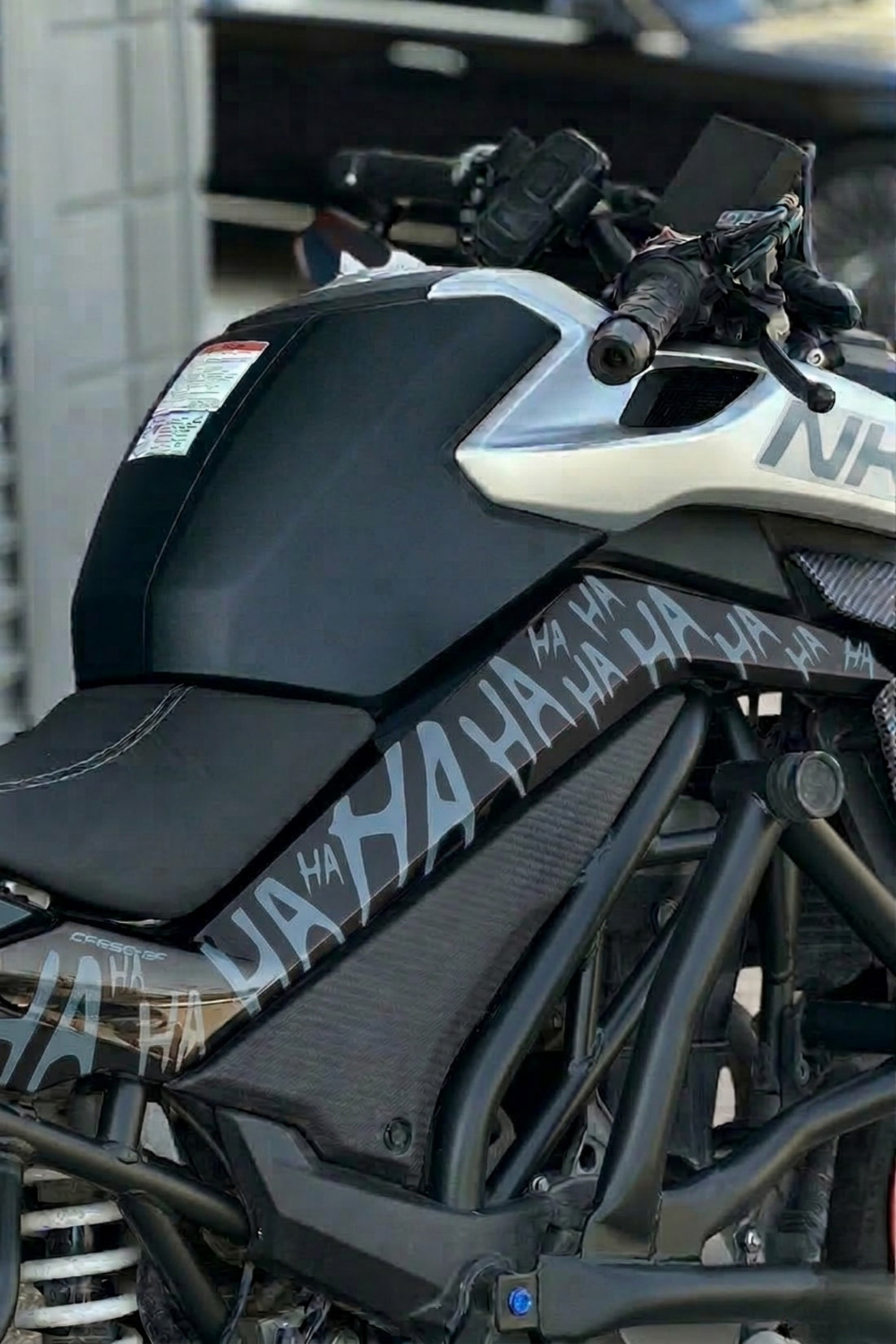 CFMOTO NK250 Tüm Yıl ve Modellere Uyumlu HA HA HA Sticker Tam Kaplama Sticker (Sağ ve Sol)