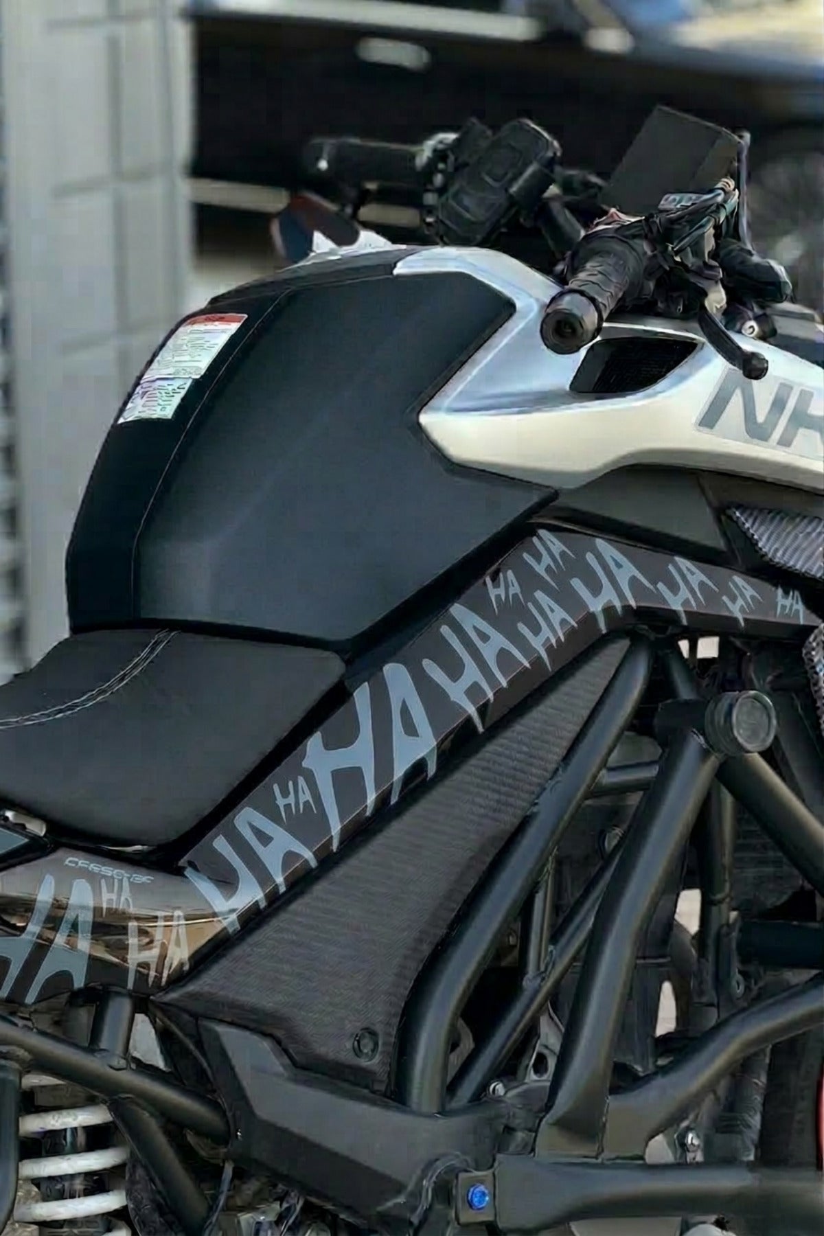 CFMOTO NK250 Tüm Yıl ve Modellere Uyumlu HA HA HA Sticker Tam Kaplama Sticker (Sağ ve Sol)