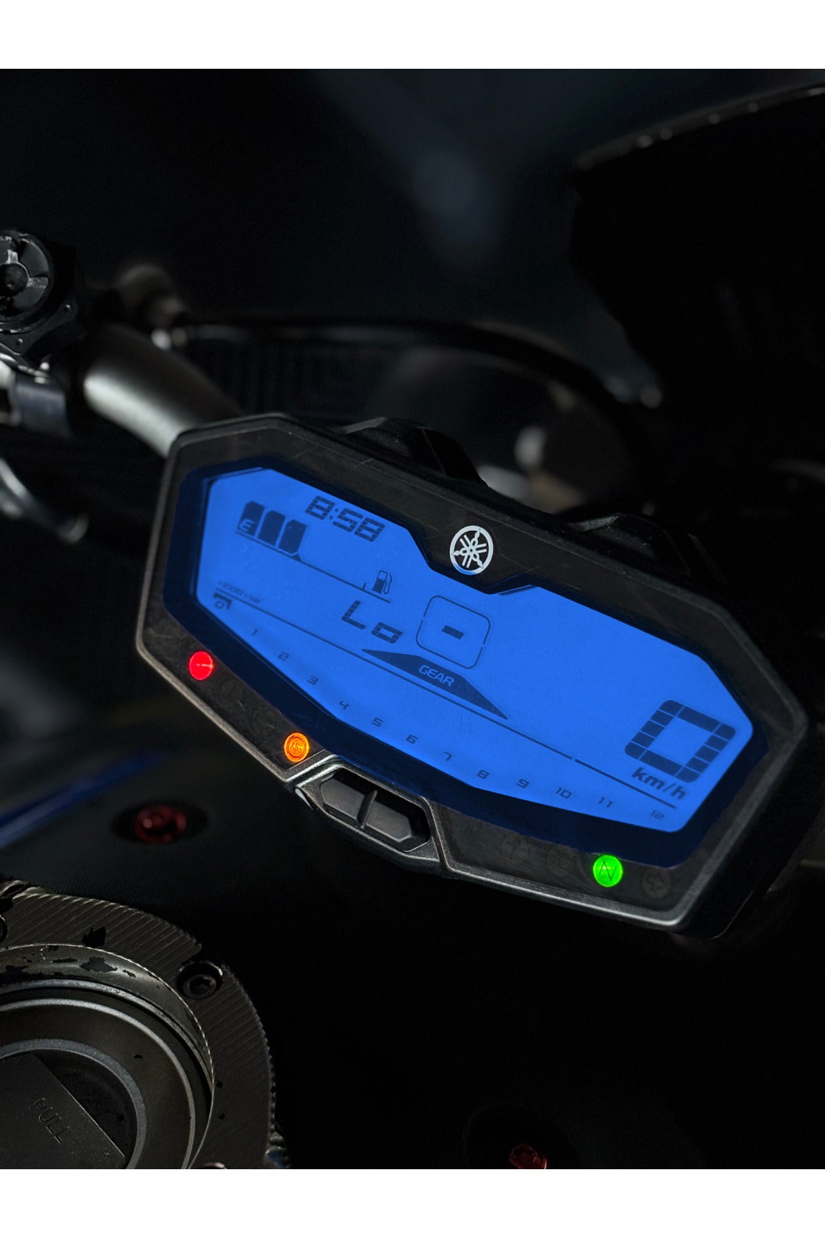 Yamaha MT-07 için Hazır Kesim Far Renklendirme Film Sticker Etiket