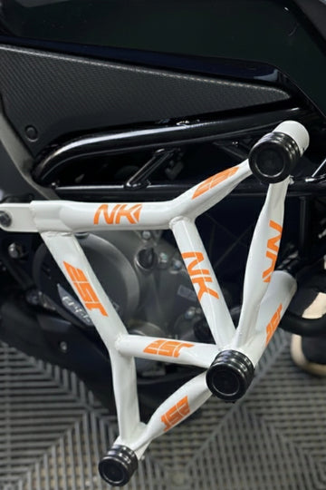 CFMOTO NK250 için Demir Koruma Yazılı Sticker Seti