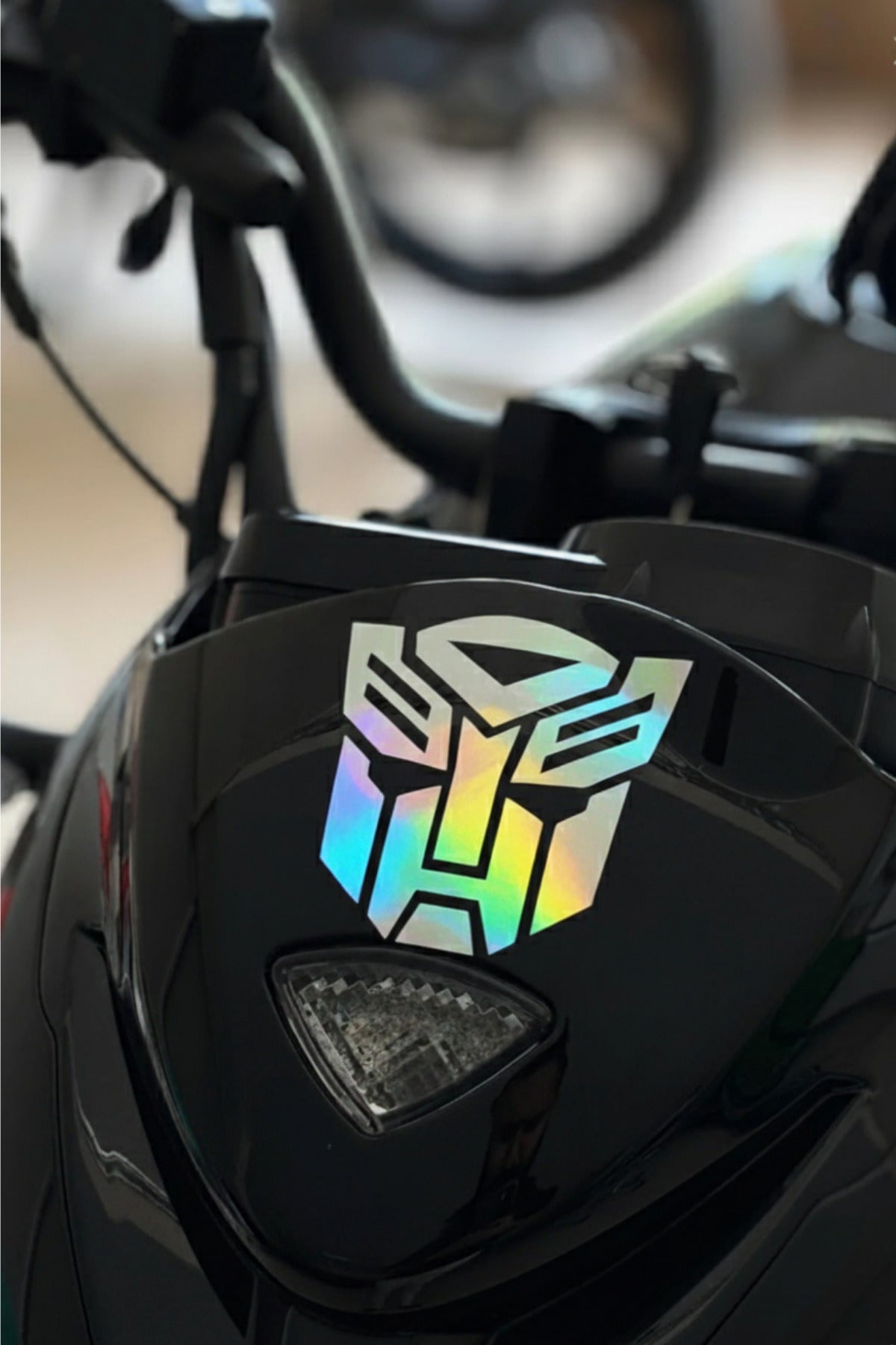 Motor ve Kask için Robot Figürlü Transformers Sticker