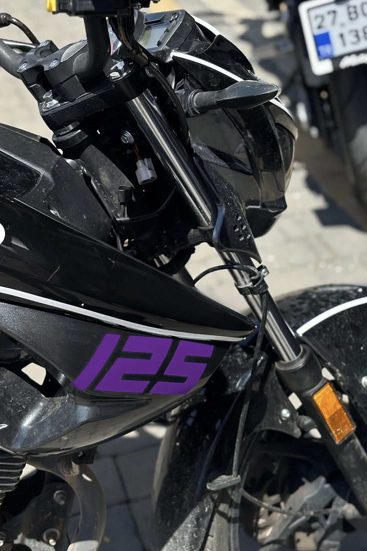 Mondial Drift-L Yan Grenajlar için 125 Yazısı Sticker Etiket (Sağ ve Sol)
