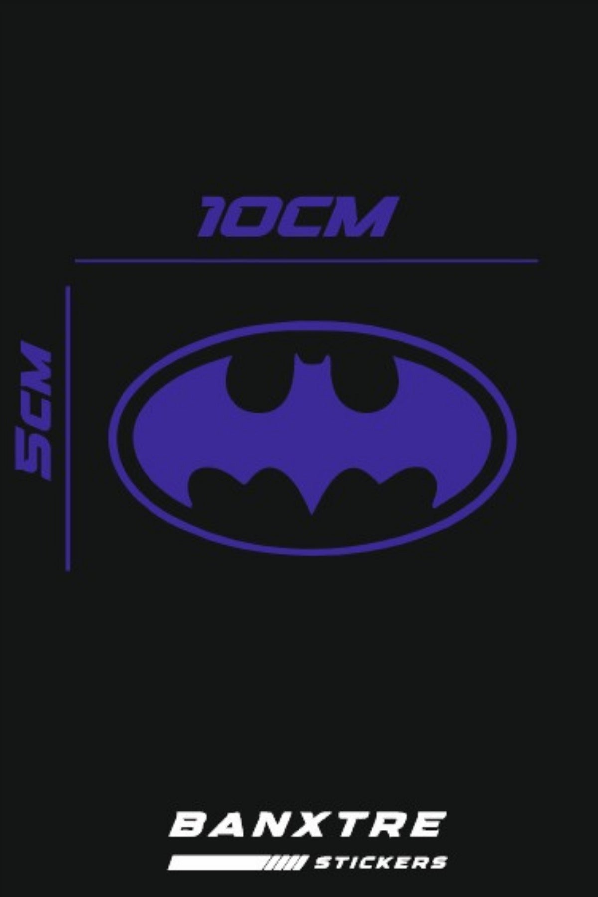 Motor-Araba-Kask için Batman Sticker Etiket (10CMx5CM)(1 Adet)