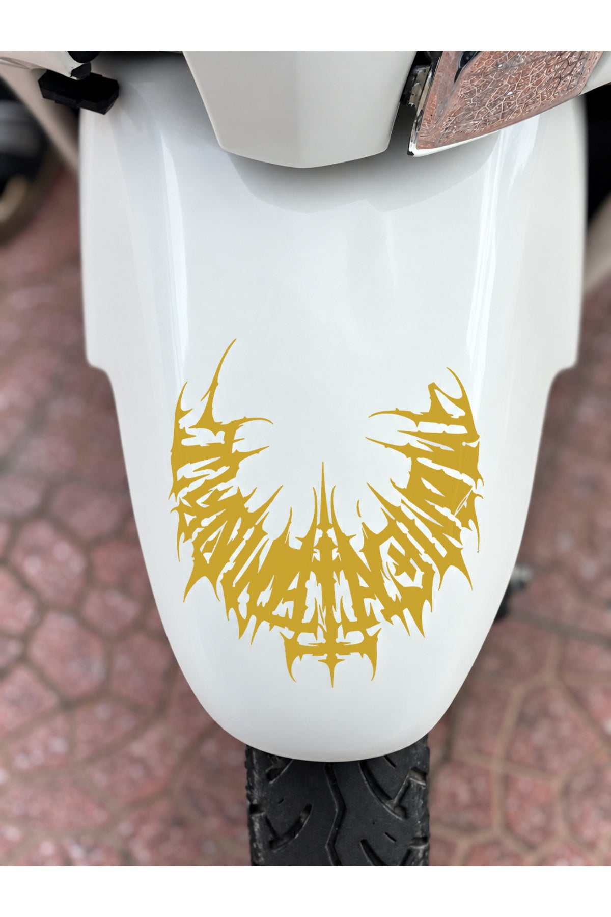 Jupiter Ön Çamurluk için Yarım Gotik Tribal Sticker Etiket (15CMx15CM)