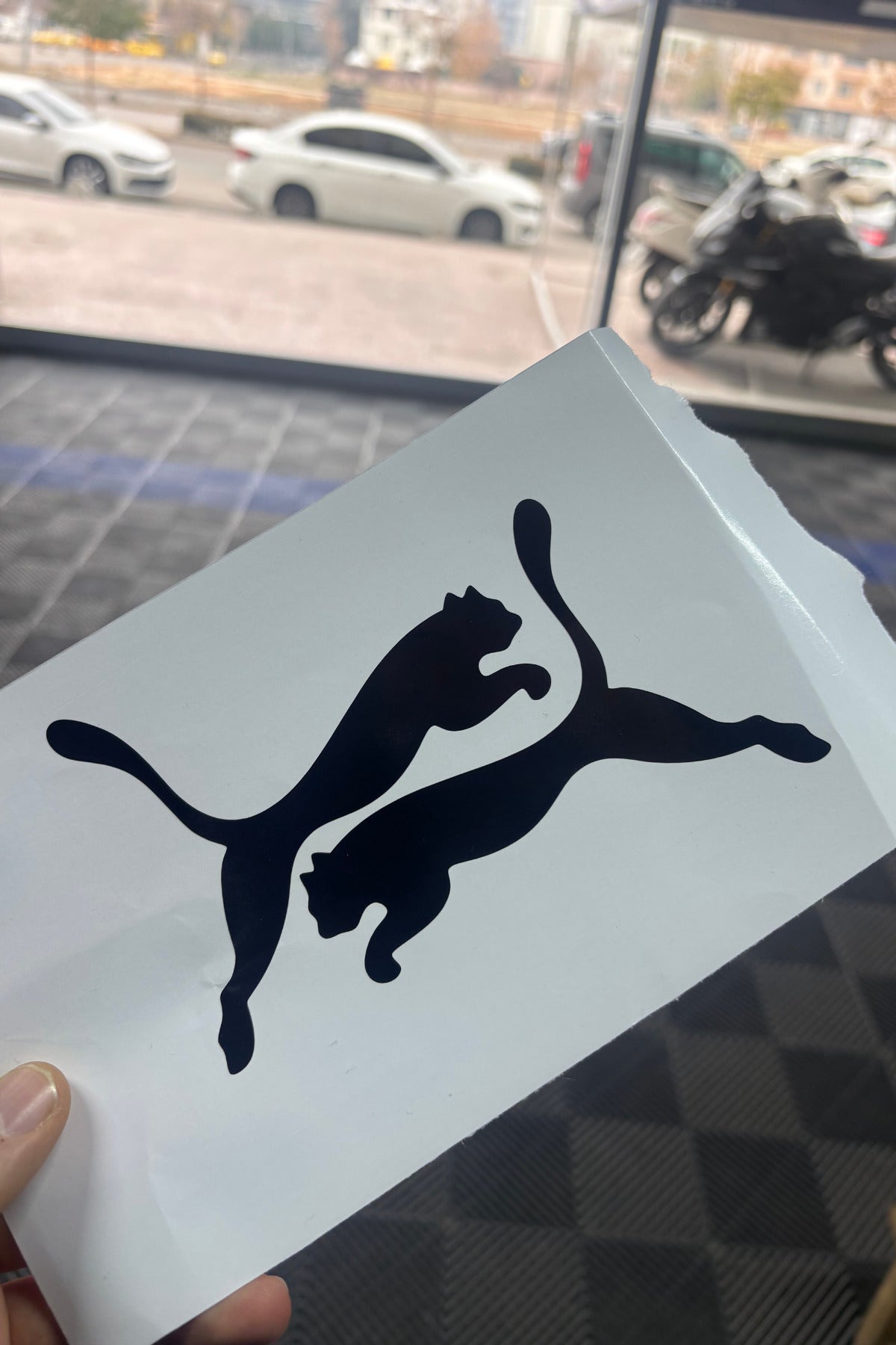Motosiklet ve CG Deposu için Leopar Desenli Depo için Sticker Etiket (Sağ ve Sol )