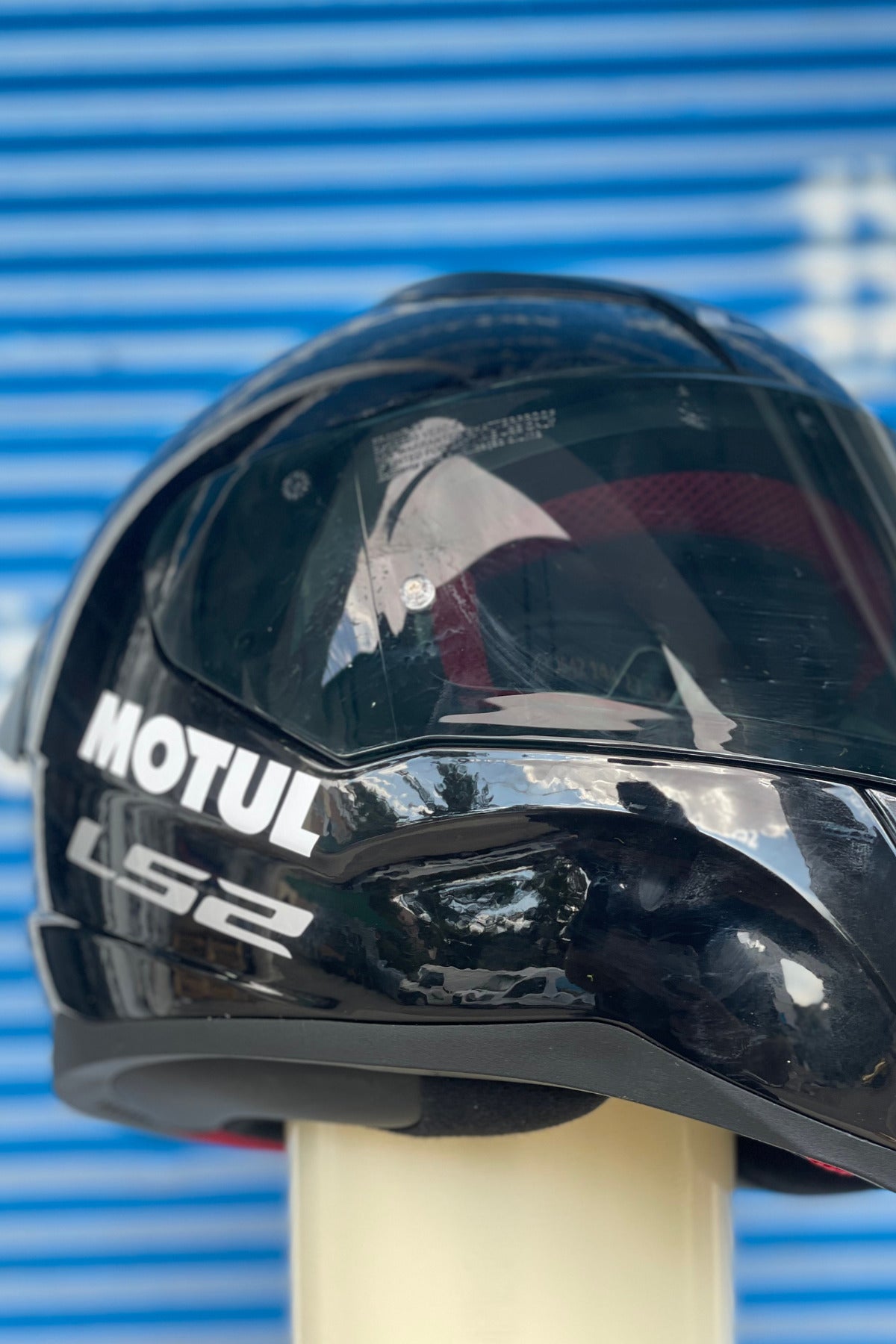 Motor-Araba-Kask için Dekoratif Parlak Beyaz Motul Sticker Etiket 12CMx3CM (1 Adet)