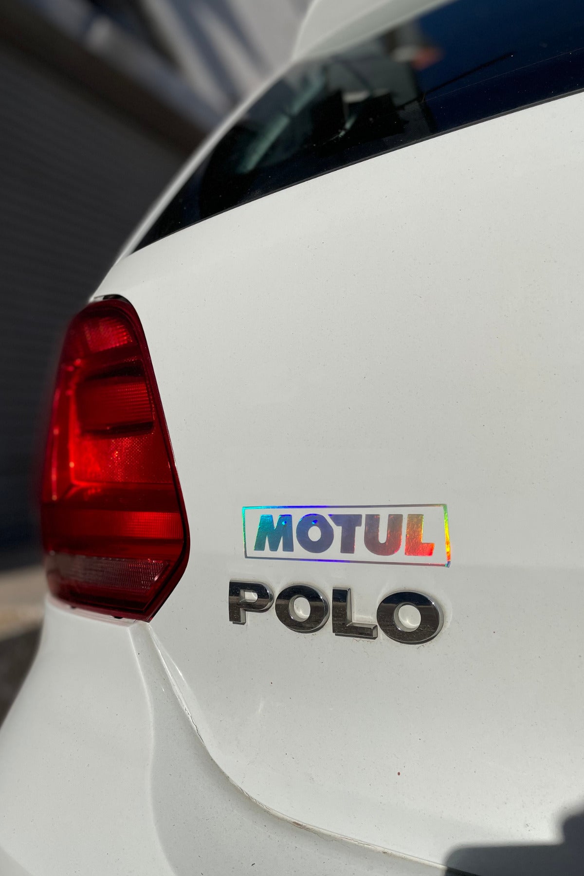 Motor-Araba-Kask  için Hologramlı Motul Sticker Etiket 13CMx3CM (1 Adet)