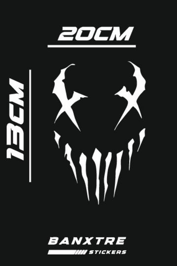 Motor-Araba-Kask için Venom Sticker Parçalı Versiyon (13CMx20CM)(1 Adet)