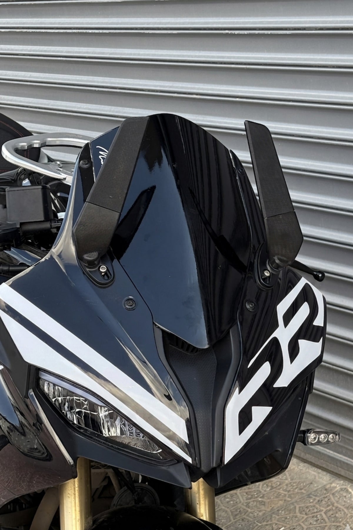 RKS SRK 125 ve SRK 250 Uyumlu Racing RR Kafa Çizgili 3 Parça Kafa Detay Sticker Seti