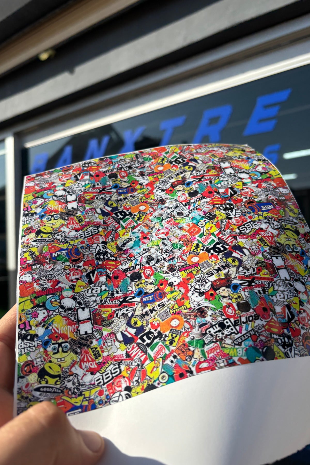 Motosiklet ve Kask için Hellaflush Dekor Kaplama (Hasarlı Bölgelere Önerilir) Desenli (20CMx20CM)