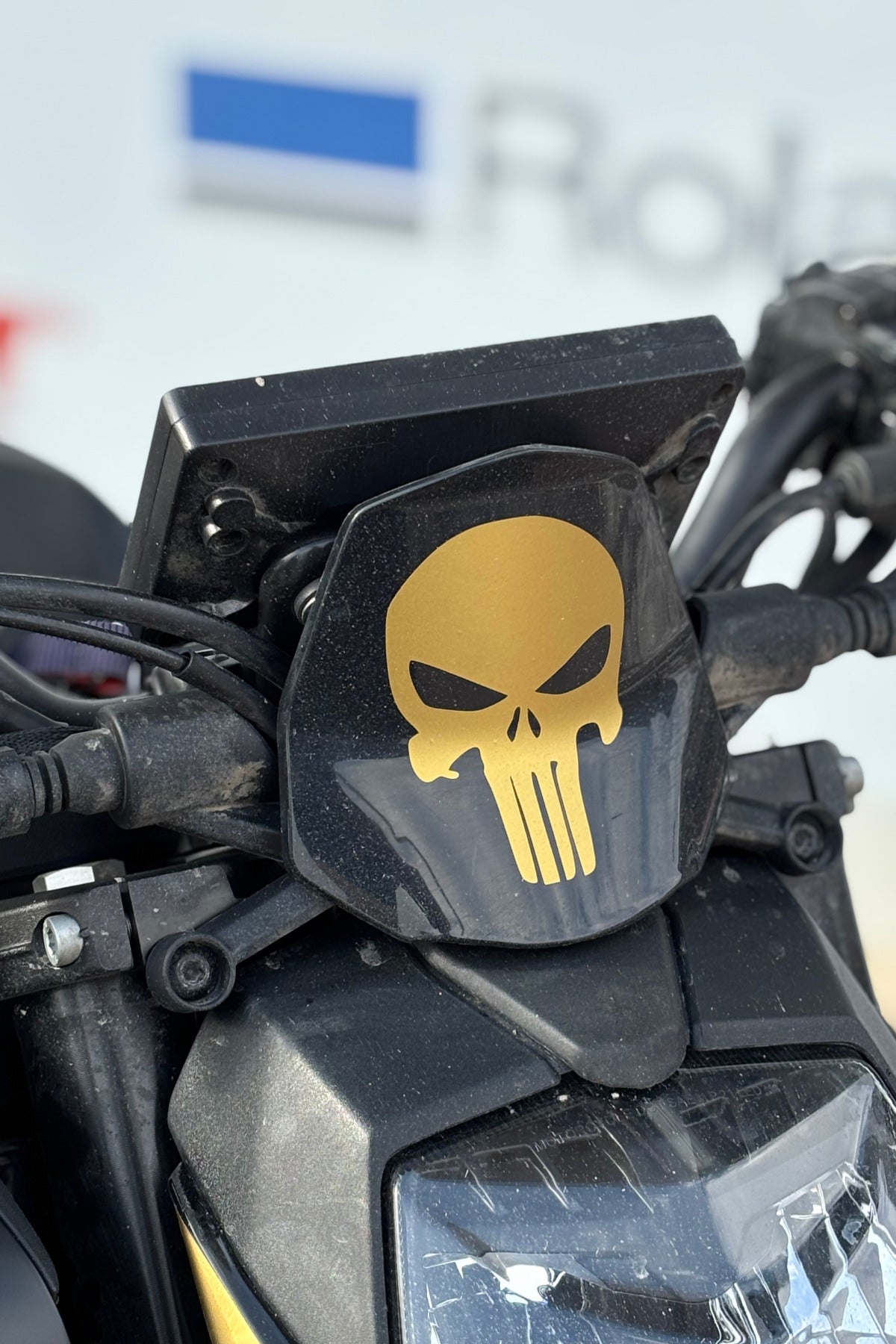 Motosiklet ve Kask için Kurukafa Sticker Etiket (12CMx8cM)