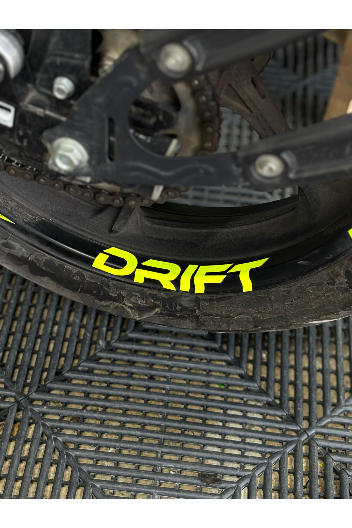 Mondial Drift-L için Jant içi Drift Yazısı Sticker Etiket (4 Adet)