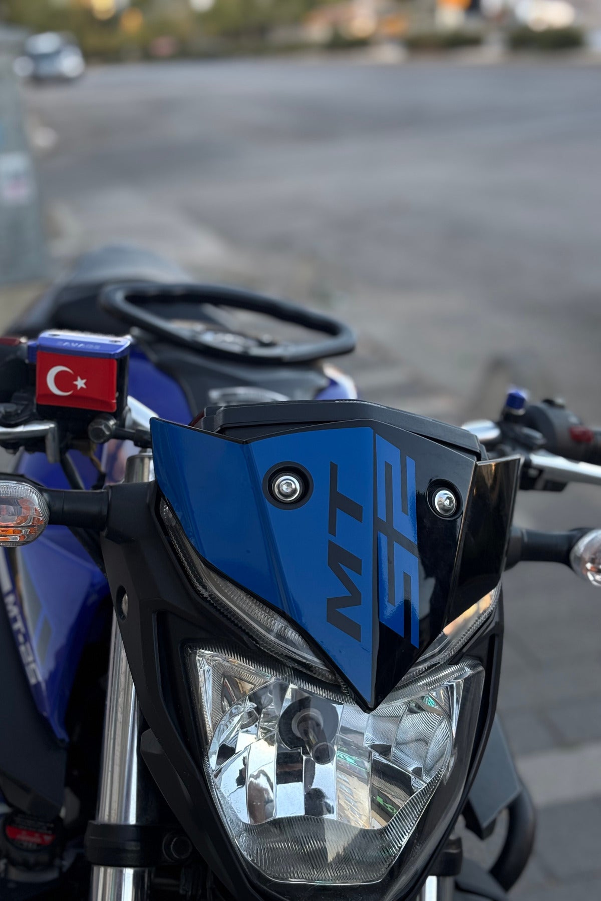 Yamaha MT25 için Lacivert Renk Kafa Sticker Etiket