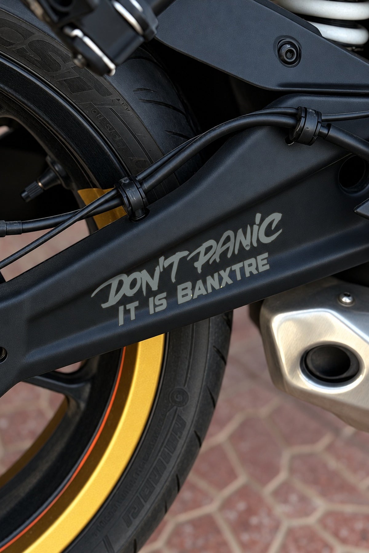 Motosiklet ve Kask için Dont Panic İt İs Sticker Etiket