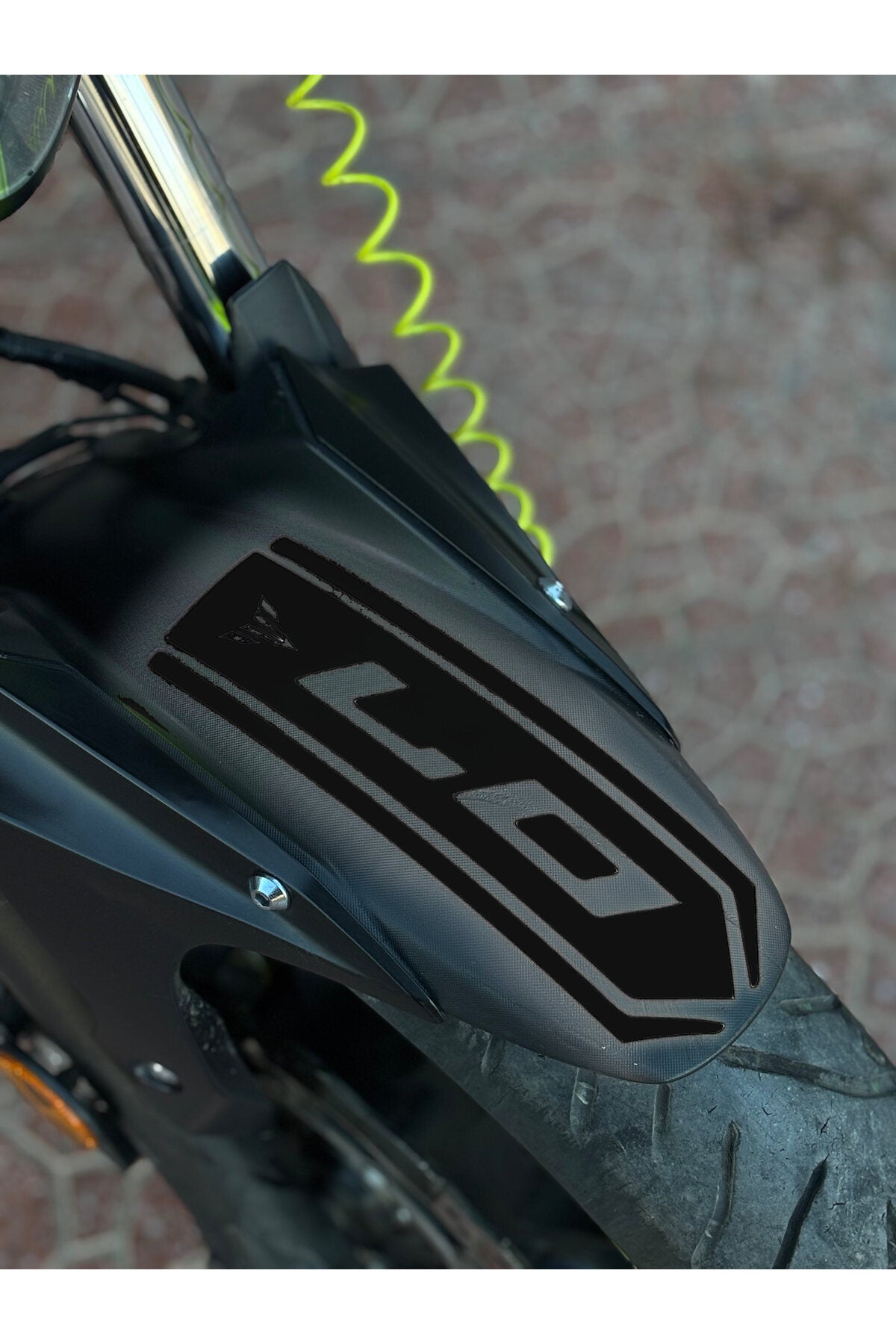 Yamaha MT-07 için Ön Çamurluk için Sticker Etiket (1 Adet)
