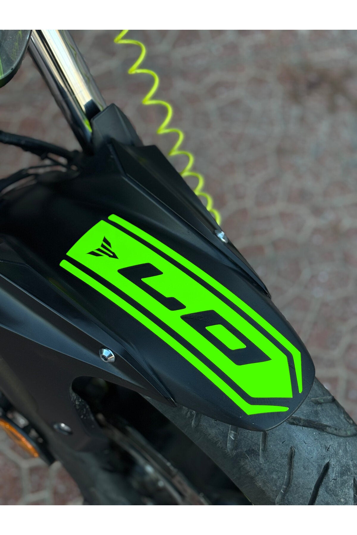 Yamaha MT-07 için Ön Çamurluk için Sticker Etiket (1 Adet)