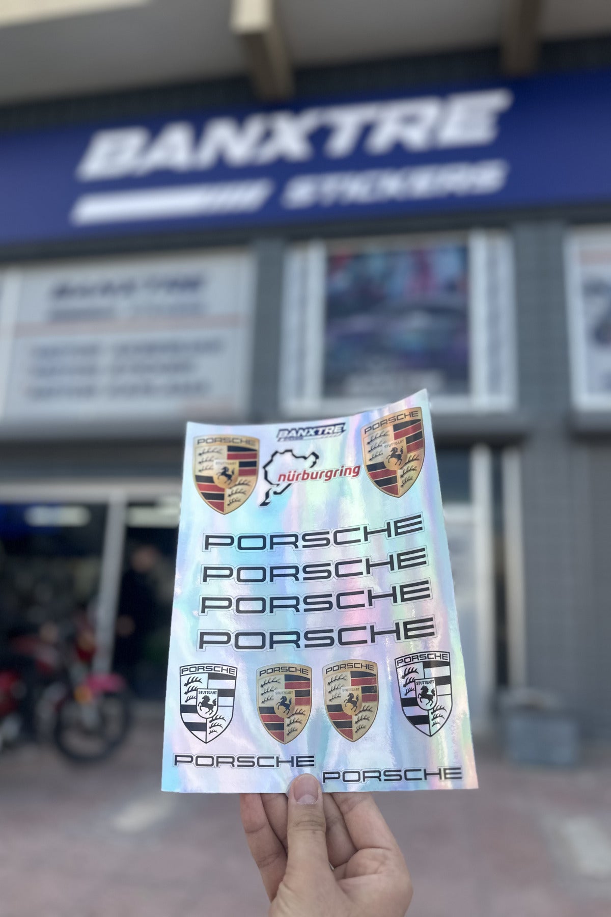 Motor ve Kask için Sponsorlu Markalar Hologramlı Sticker Pack