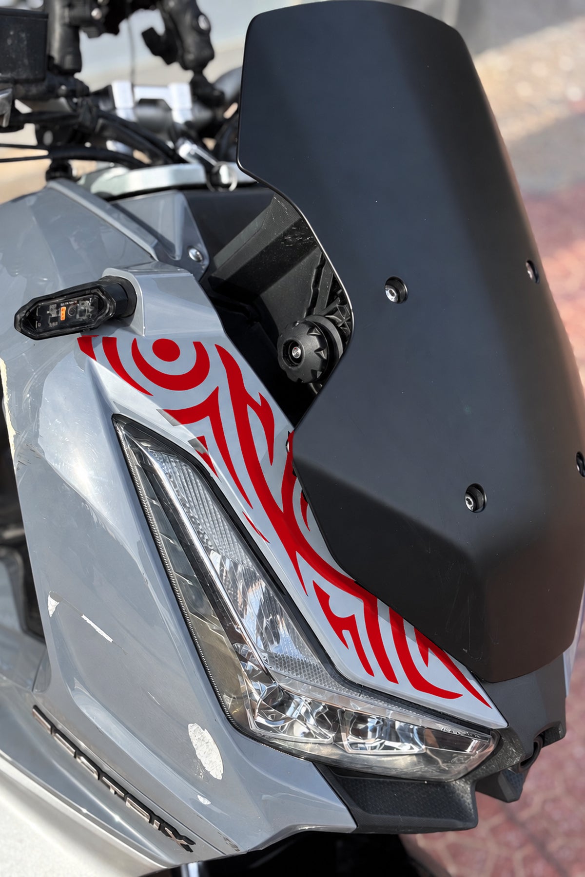 Arora Beatrix Scooter Ön Panel Tribal Desen Dövme Sticker