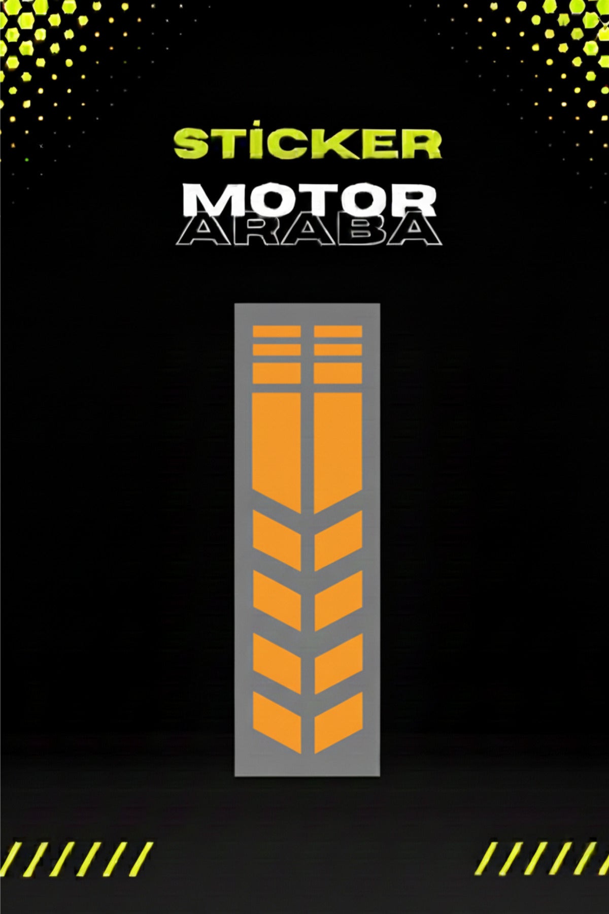 Dekoratif Tampon Şeridi Sticker Motor ve Araba