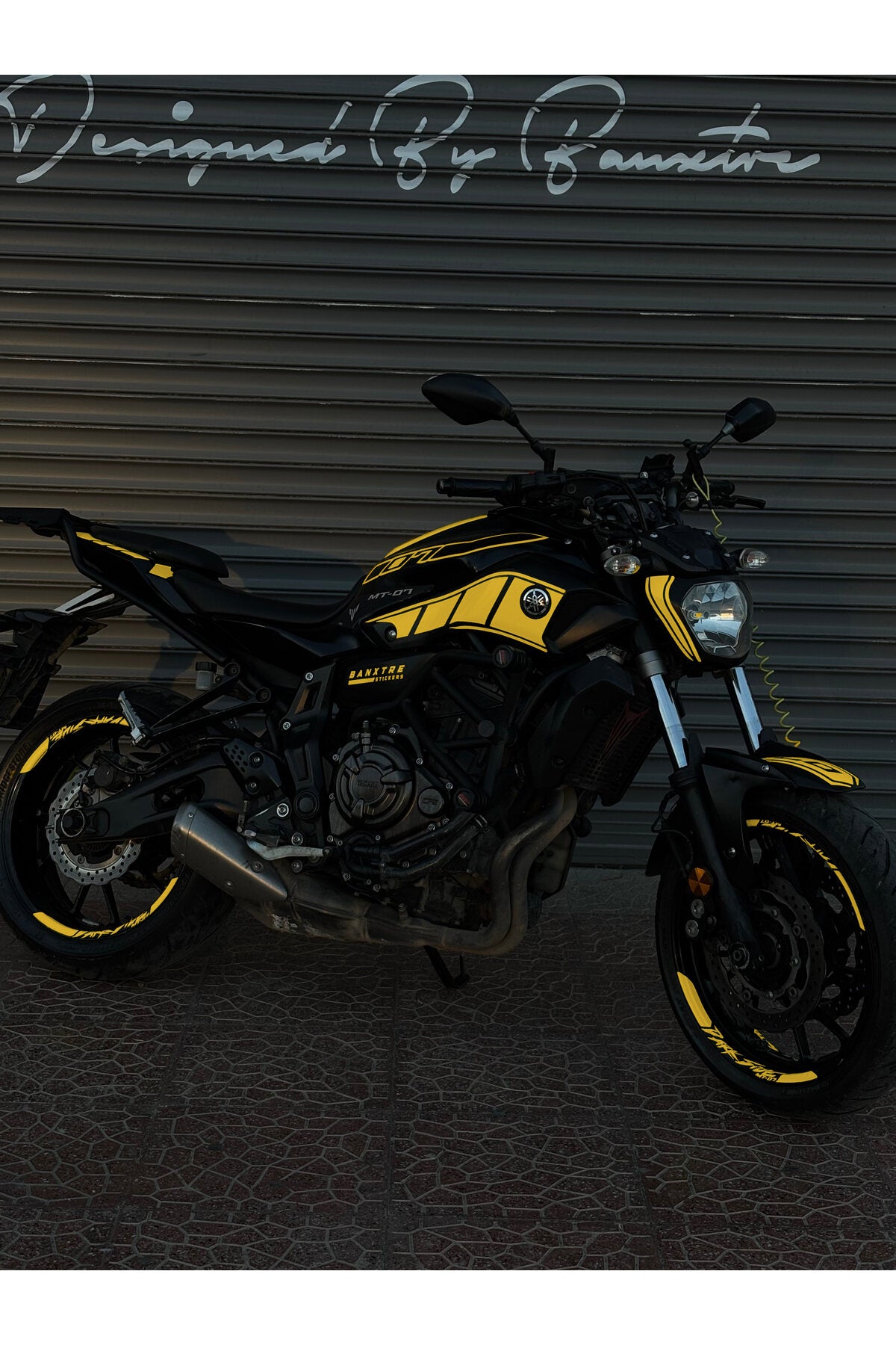 Yamaha MT-07 için Komple Sticker Seti (2014-2017) (Sağ ve Sol )