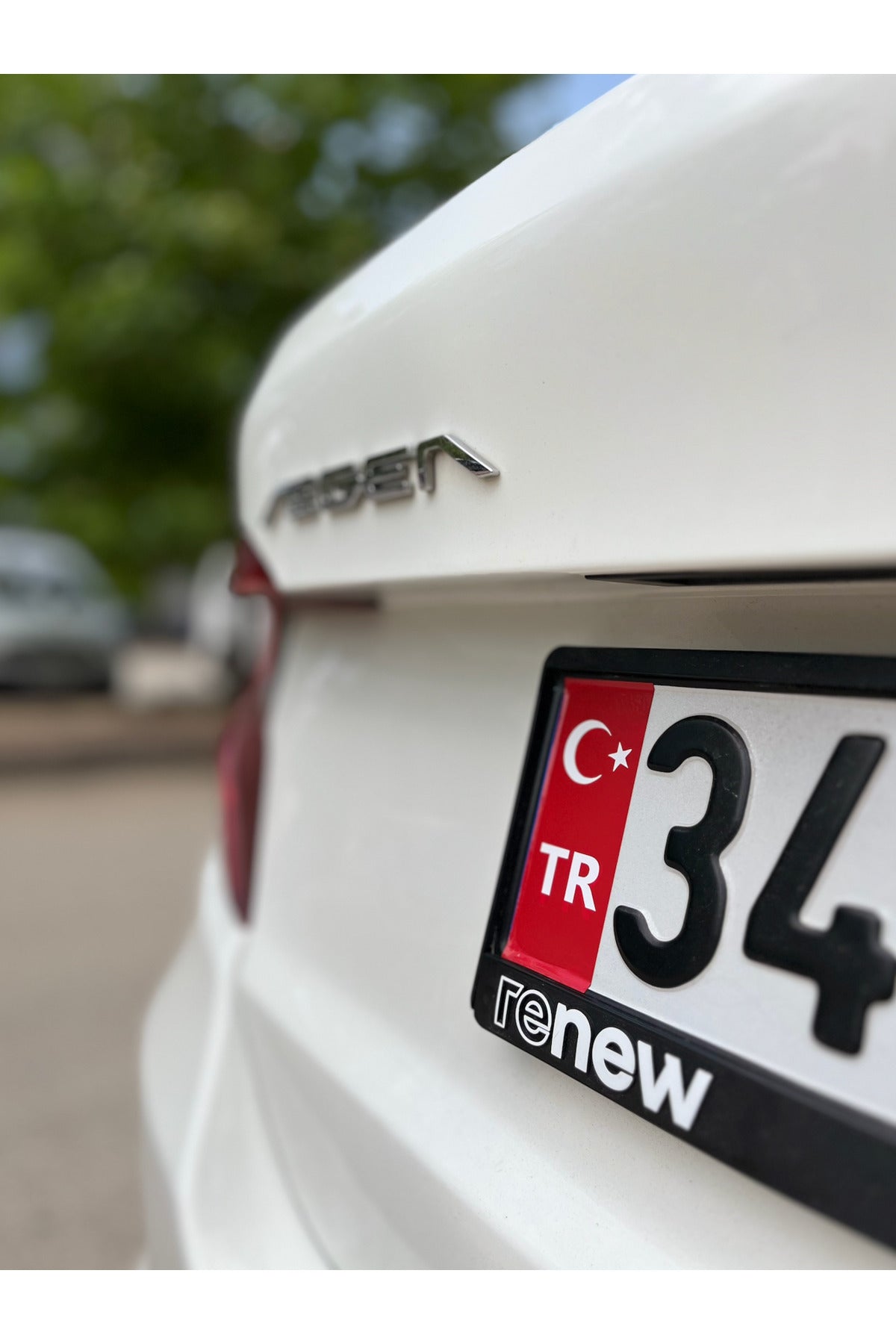 TR Kırmızı Plaka Sticker (2 adet)