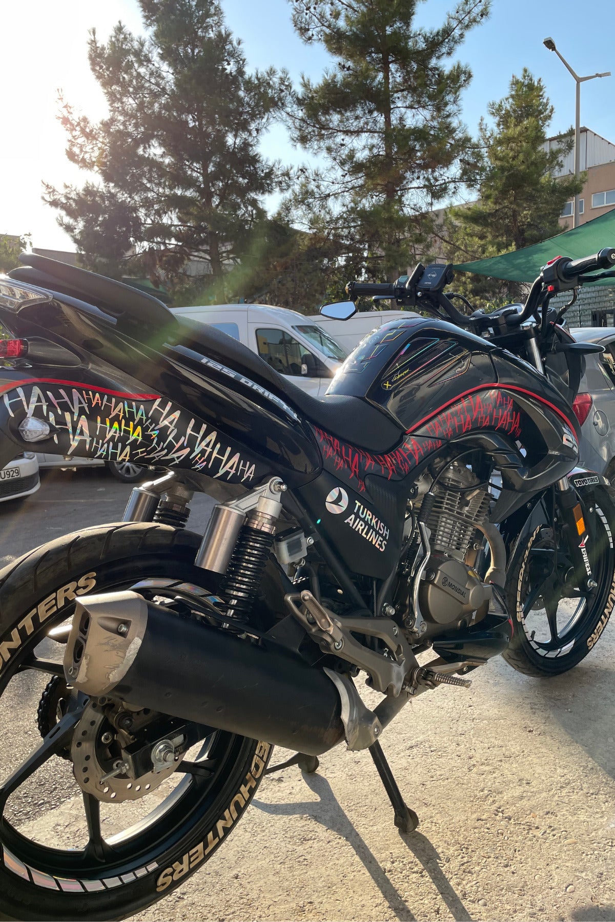 Mondial Drift-L 125 için Hologramlı-Kırmızı 26 Parça Komple Sticker Seti