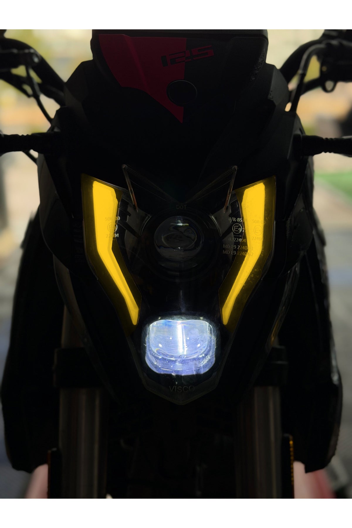 Falcon S188 Salvador Motosiklet için Hazır Kesim Far Renklendirme Far Filmi Sticker (Sağ ve Sol )
