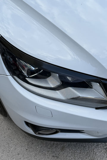Volkswagen Tiguan için Siyah Renk Far Kaşı Sticker Etiket (Sağ ve Sol )