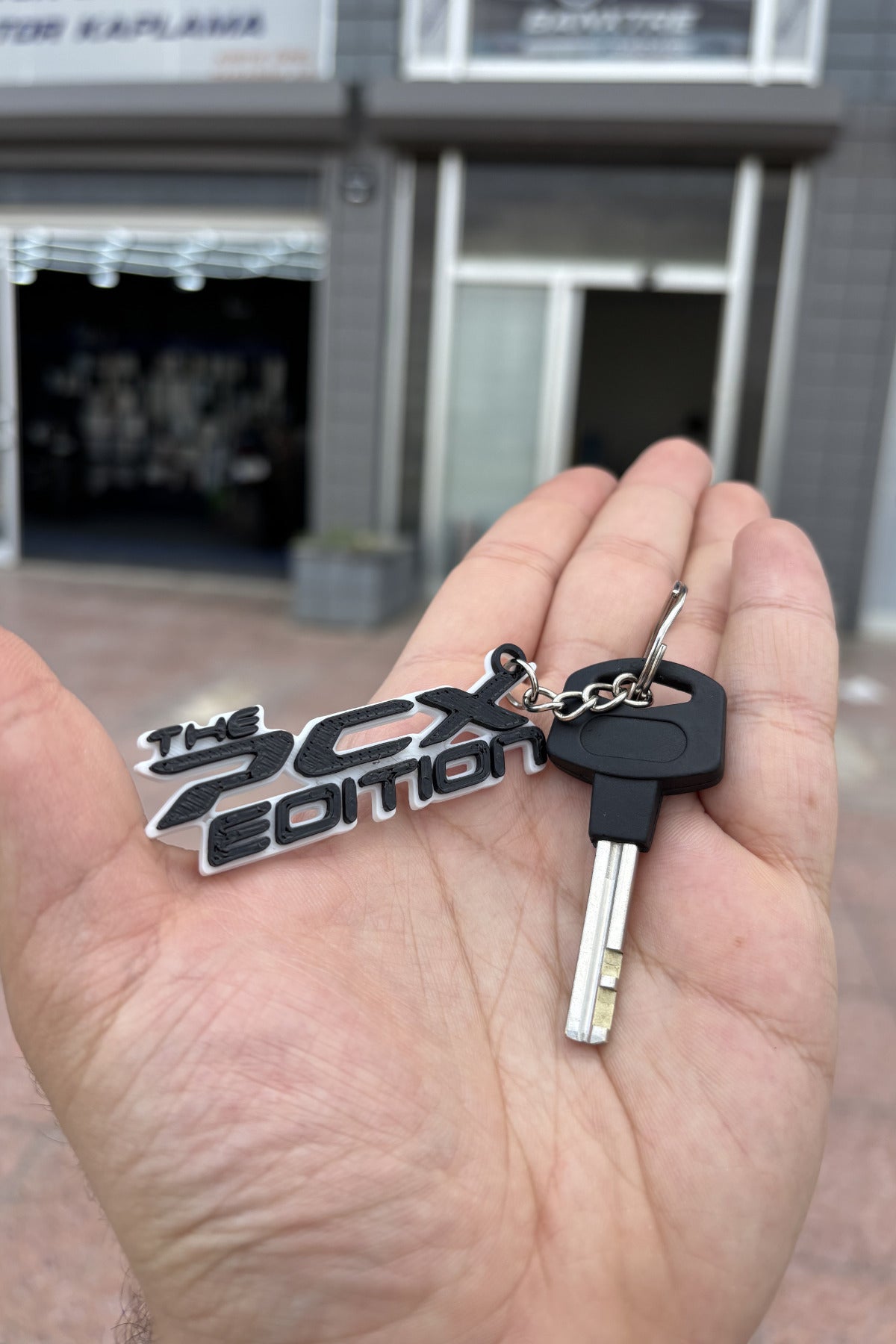 Honda PCX için Anahtarlık The PCX Edition Özel Tasarım Sert Plastik Anahtarlık