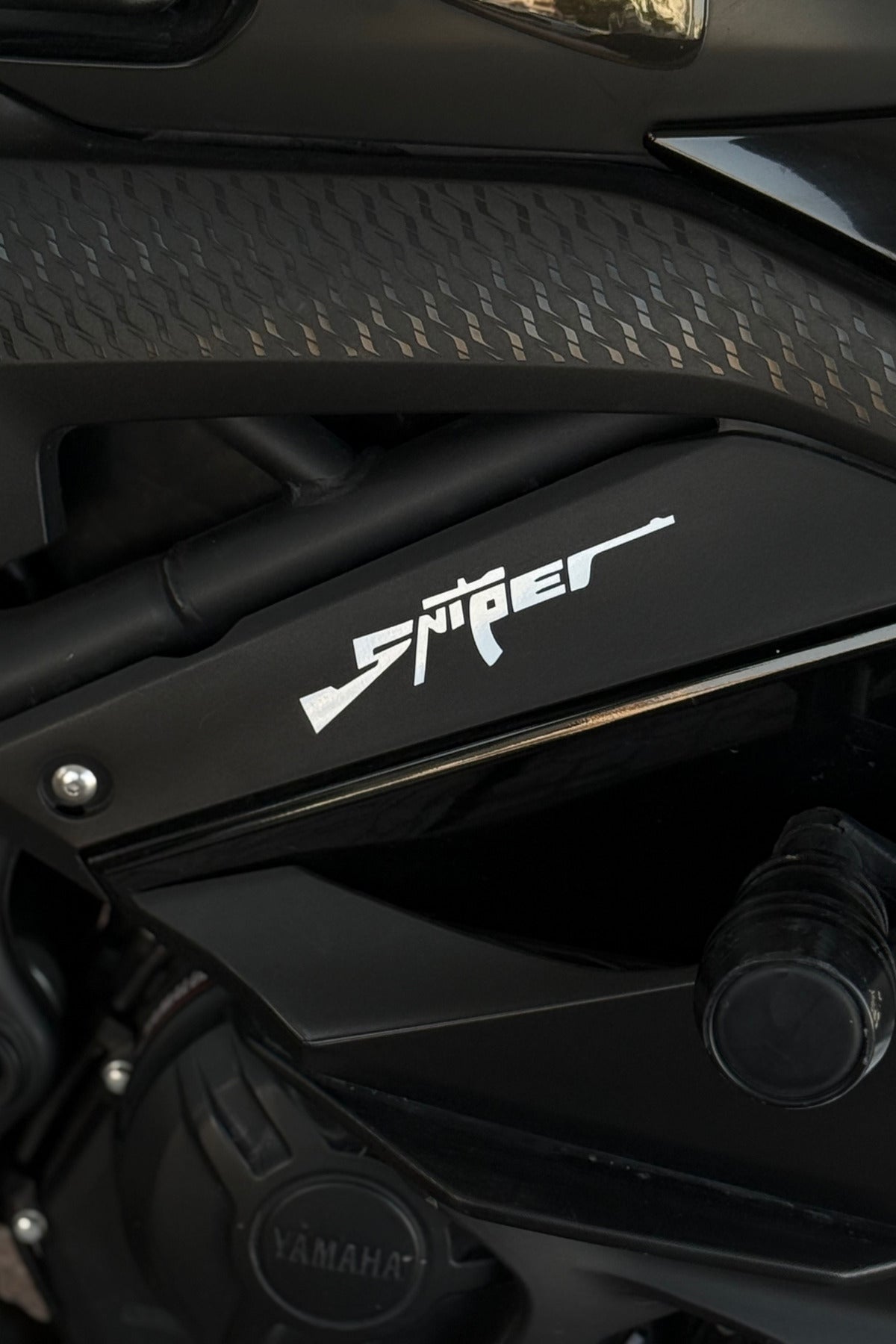 Motor-Araba-Laptop için Beyaz Sniper Sticker (13CMX4,5CM)