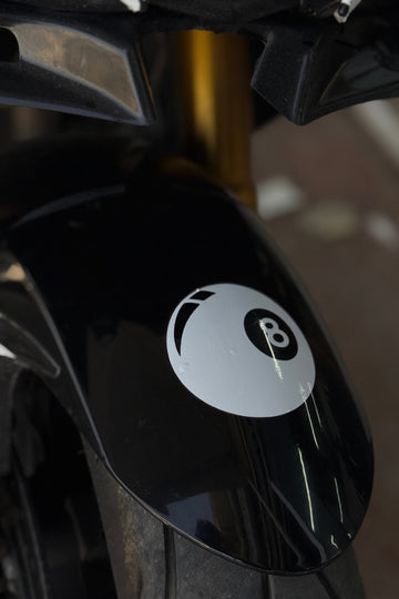 Motor-Araba-Laptop için Beyaz Bilardo Top Sticker