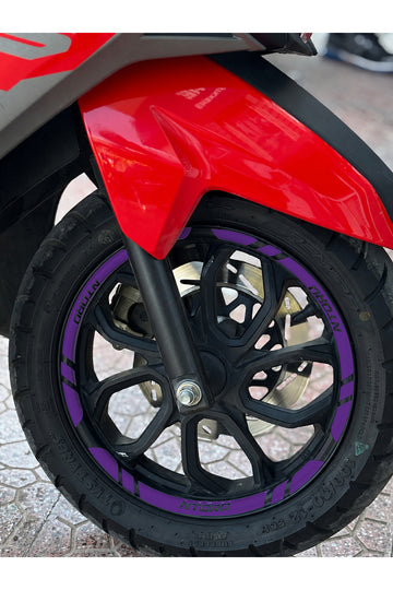TVS Ntorq 125 için 12 Parça Jant Şeridi Sticker Seti (Ön Arka Sağ Sol Yeterli)